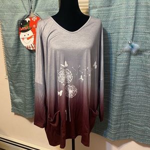 New Gorgeous Size 4-X-Large Pocket Blouse!(#469)